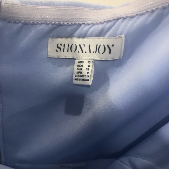 Shona joy u wire bustier powder blue dress, size 6 - Picture 3 of 7